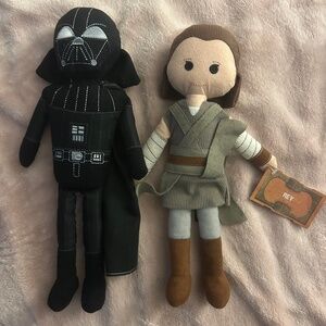 Star Wars Darth Vader & Rey Stuffies - Disneyworld Exclusive from Galaxy Edge